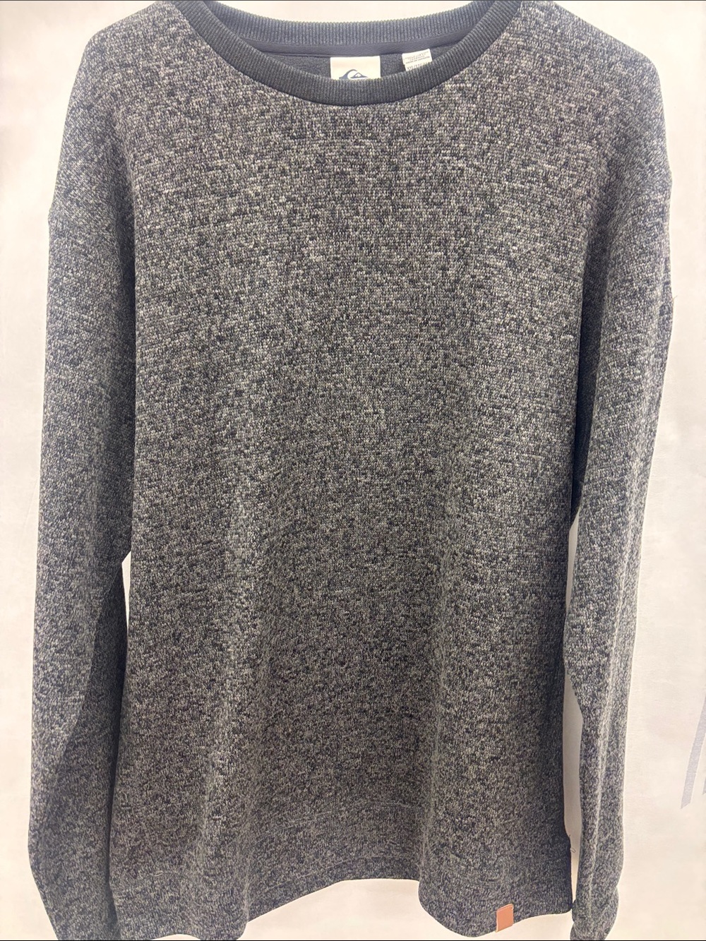 Quiksilver Men's Charcoal Heather Crewneck Sweater